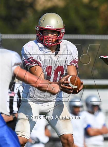 Thumbnail 1 in Justin-Siena @ Cardinal Newman (Scrimmage) photogallery.