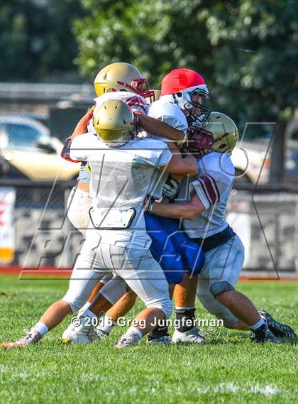 Thumbnail 1 in Justin-Siena @ Cardinal Newman (Scrimmage) photogallery.