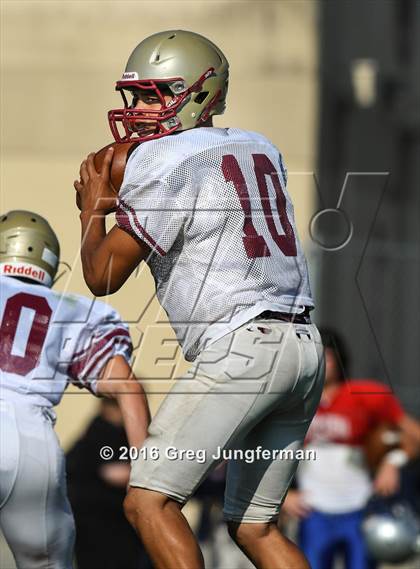 Thumbnail 3 in Justin-Siena @ Cardinal Newman (Scrimmage) photogallery.