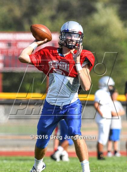 Thumbnail 1 in Justin-Siena @ Cardinal Newman (Scrimmage) photogallery.