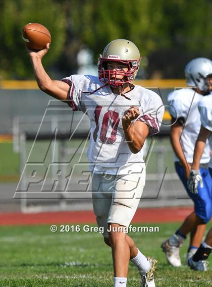 Thumbnail 3 in Justin-Siena @ Cardinal Newman (Scrimmage) photogallery.