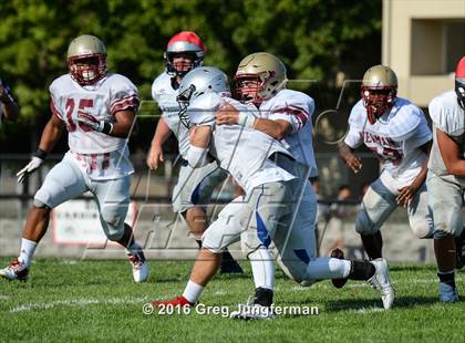 Thumbnail 1 in Justin-Siena @ Cardinal Newman (Scrimmage) photogallery.