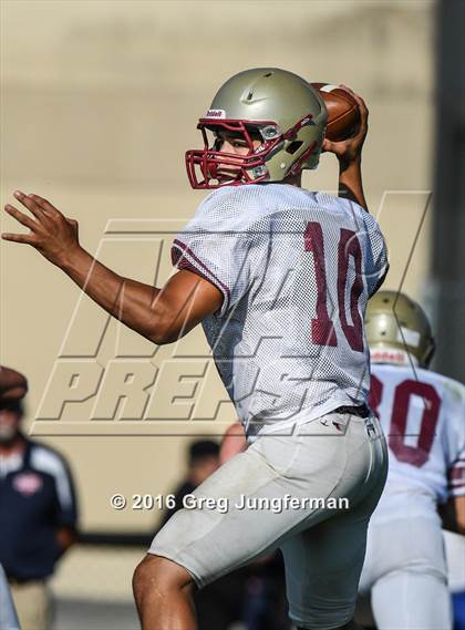 Thumbnail 1 in Justin-Siena @ Cardinal Newman (Scrimmage) photogallery.