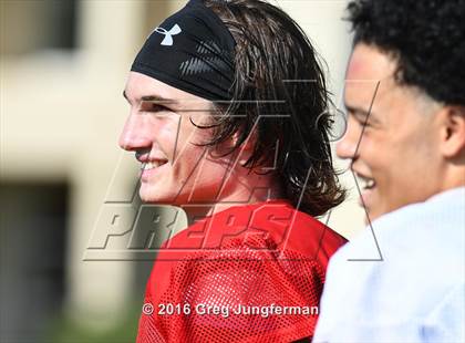 Thumbnail 2 in Justin-Siena @ Cardinal Newman (Scrimmage) photogallery.