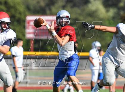 Thumbnail 3 in Justin-Siena @ Cardinal Newman (Scrimmage) photogallery.