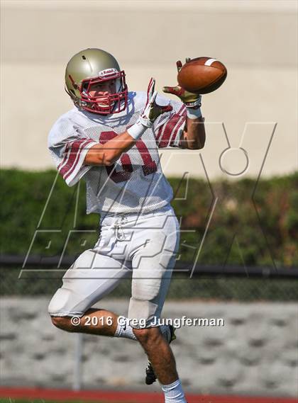Thumbnail 2 in Justin-Siena @ Cardinal Newman (Scrimmage) photogallery.