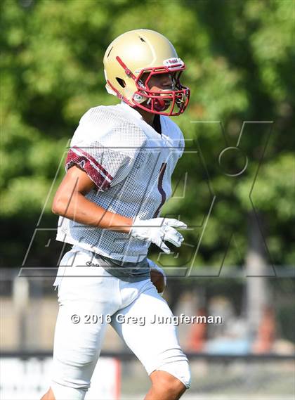 Thumbnail 3 in Justin-Siena @ Cardinal Newman (Scrimmage) photogallery.