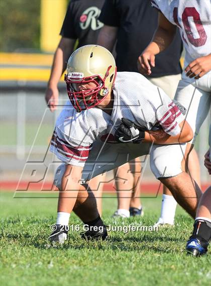 Thumbnail 2 in Justin-Siena @ Cardinal Newman (Scrimmage) photogallery.