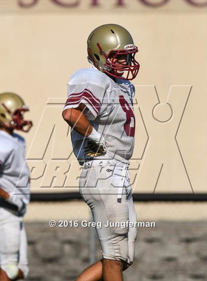 Thumbnail 2 in Justin-Siena @ Cardinal Newman (Scrimmage) photogallery.