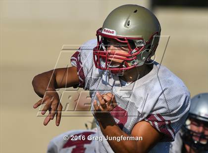 Thumbnail 3 in Justin-Siena @ Cardinal Newman (Scrimmage) photogallery.