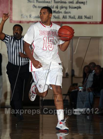 Thumbnail 2 in Pasadena vs AGBU (Rose City Roundball Classic) photogallery.