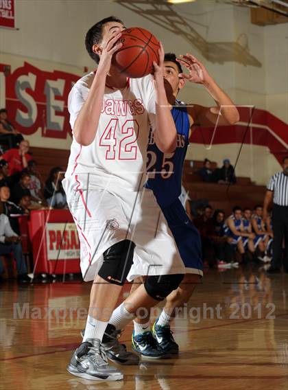 Thumbnail 1 in Pasadena vs AGBU (Rose City Roundball Classic) photogallery.