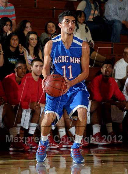Thumbnail 1 in Pasadena vs AGBU (Rose City Roundball Classic) photogallery.