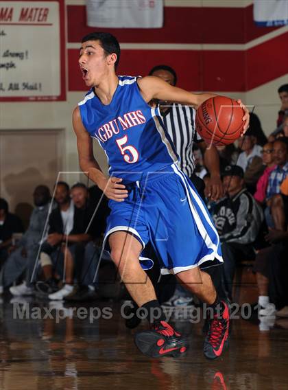 Thumbnail 2 in Pasadena vs AGBU (Rose City Roundball Classic) photogallery.