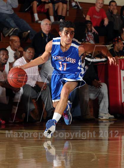 Thumbnail 3 in Pasadena vs AGBU (Rose City Roundball Classic) photogallery.