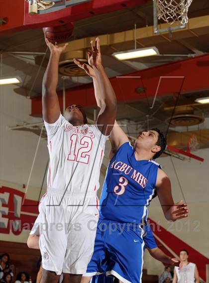 Thumbnail 1 in Pasadena vs AGBU (Rose City Roundball Classic) photogallery.