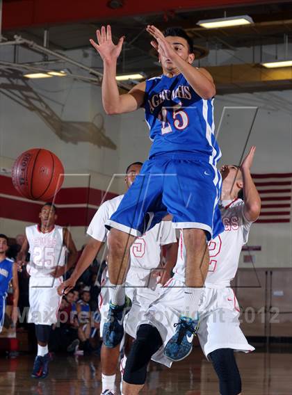 Thumbnail 2 in Pasadena vs AGBU (Rose City Roundball Classic) photogallery.
