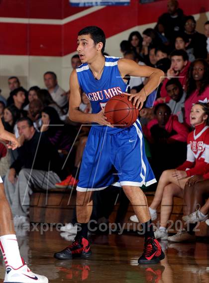 Thumbnail 2 in Pasadena vs AGBU (Rose City Roundball Classic) photogallery.