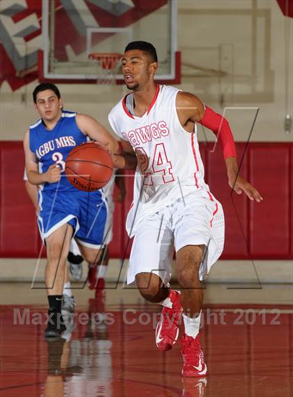 Thumbnail 1 in Pasadena vs AGBU (Rose City Roundball Classic) photogallery.