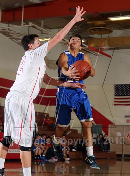 Thumbnail 2 in Pasadena vs AGBU (Rose City Roundball Classic) photogallery.