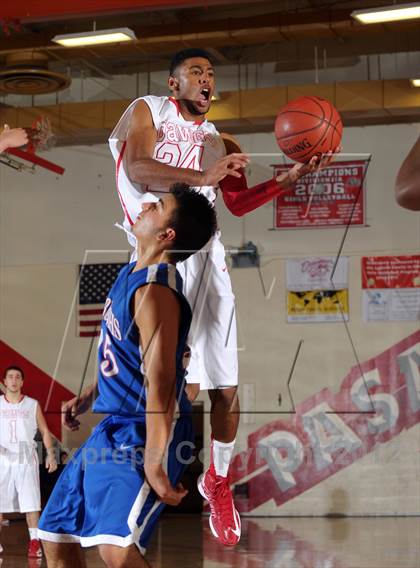 Thumbnail 1 in Pasadena vs AGBU (Rose City Roundball Classic) photogallery.