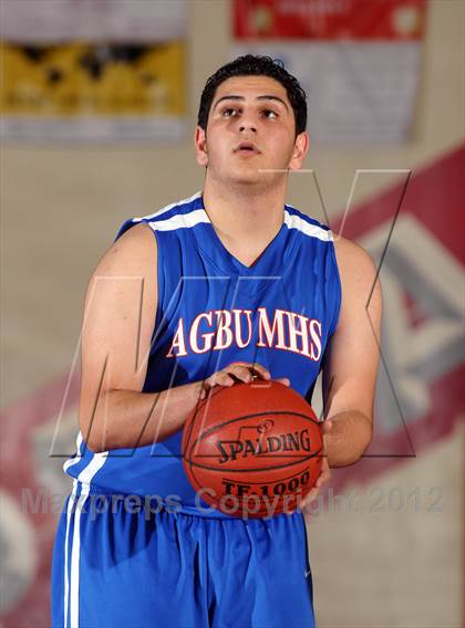 Thumbnail 1 in Pasadena vs AGBU (Rose City Roundball Classic) photogallery.