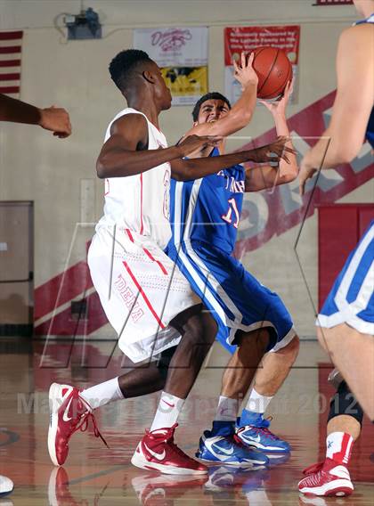 Thumbnail 1 in Pasadena vs AGBU (Rose City Roundball Classic) photogallery.
