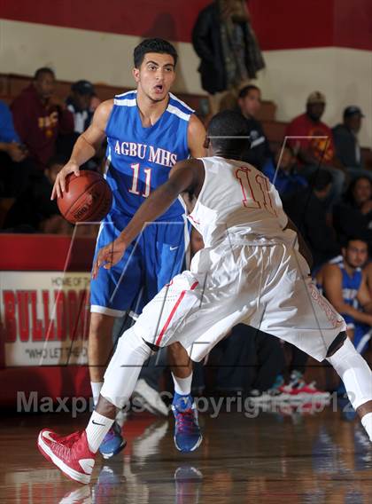 Thumbnail 1 in Pasadena vs AGBU (Rose City Roundball Classic) photogallery.