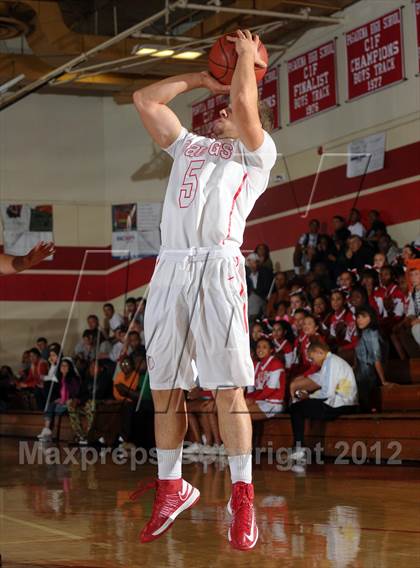 Thumbnail 1 in Pasadena vs AGBU (Rose City Roundball Classic) photogallery.