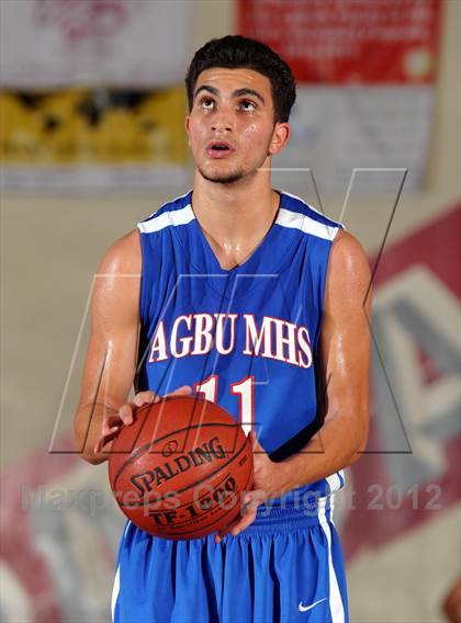 Thumbnail 3 in Pasadena vs AGBU (Rose City Roundball Classic) photogallery.