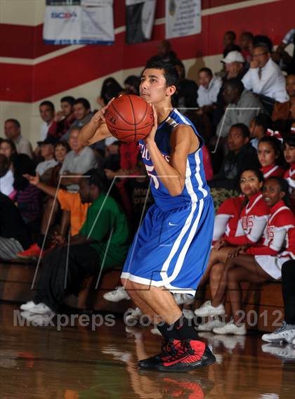 Thumbnail 2 in Pasadena vs AGBU (Rose City Roundball Classic) photogallery.