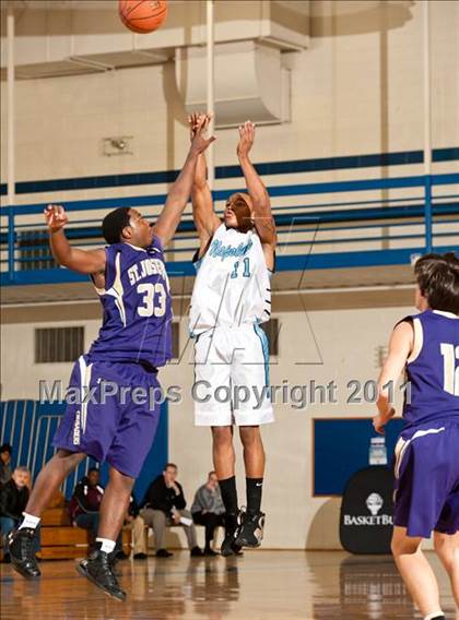 Thumbnail 2 in St. Joseph  vs Holy Name Central Catholic (Catholic School Showcase) photogallery.