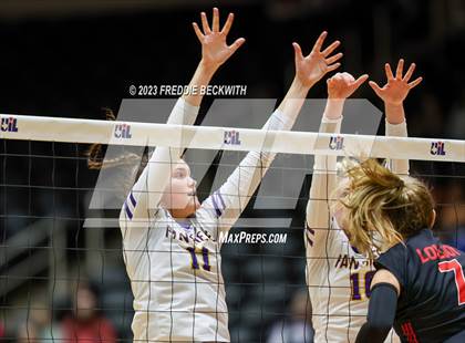 Thumbnail 3 in Liberty Hill vs. Lovejoy (UIL 5A Volleyball Final) photogallery.