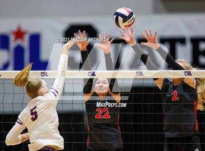 Thumbnail 2 in Liberty Hill vs. Lovejoy (UIL 5A Volleyball Final) photogallery.