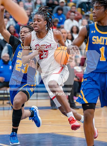 Thumbnail 3 in Oscar Smith @ Patriot (VHSL Class 6 Semifinal) photogallery.