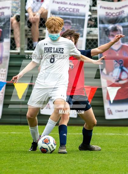 Thumbnail 3 in Pine Lake Preparatory vs. Franklin Academy (1 of 3 - NCHSAA 1A Final - the Game - Regulation) photogallery.