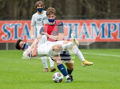 Thumbnail 3 in Pine Lake Preparatory vs. Franklin Academy (1 of 3 - NCHSAA 1A Final - the Game - Regulation) photogallery.