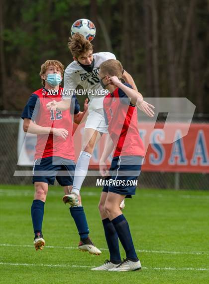 Thumbnail 1 in Pine Lake Preparatory vs. Franklin Academy (1 of 3 - NCHSAA 1A Final - the Game - Regulation) photogallery.