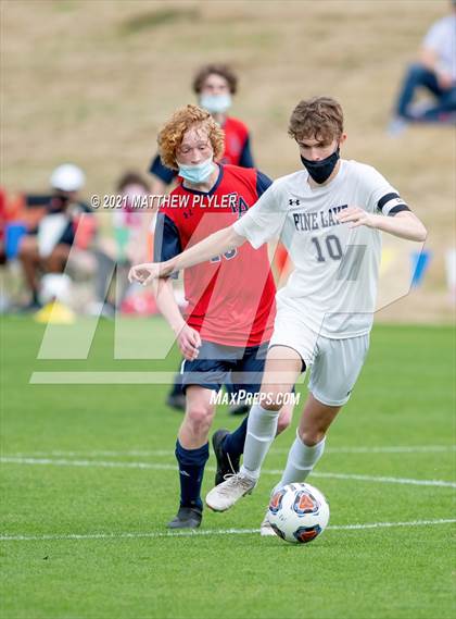 Thumbnail 3 in Pine Lake Preparatory vs. Franklin Academy (1 of 3 - NCHSAA 1A Final - the Game - Regulation) photogallery.