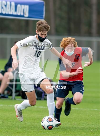 Thumbnail 3 in Pine Lake Preparatory vs. Franklin Academy (1 of 3 - NCHSAA 1A Final - the Game - Regulation) photogallery.