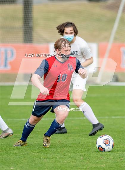Thumbnail 2 in Pine Lake Preparatory vs. Franklin Academy (1 of 3 - NCHSAA 1A Final - the Game - Regulation) photogallery.