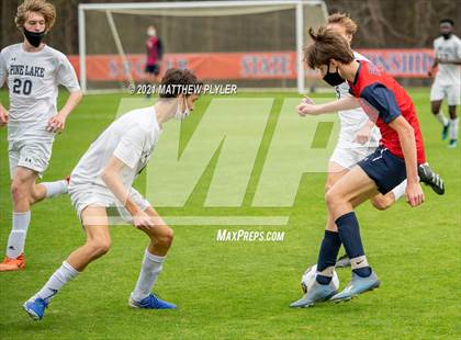 Thumbnail 3 in Pine Lake Preparatory vs. Franklin Academy (1 of 3 - NCHSAA 1A Final - the Game - Regulation) photogallery.