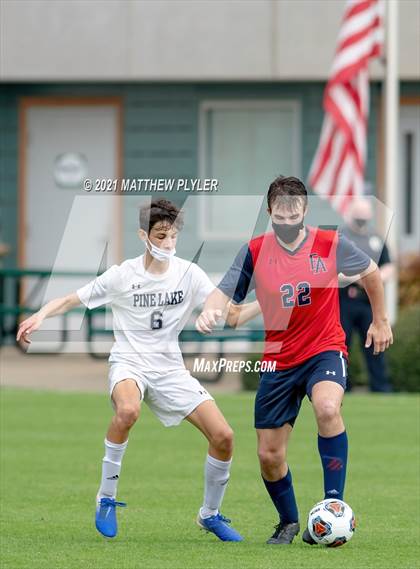 Thumbnail 2 in Pine Lake Preparatory vs. Franklin Academy (1 of 3 - NCHSAA 1A Final - the Game - Regulation) photogallery.