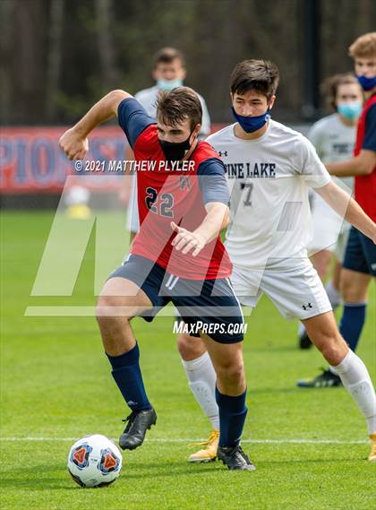 Thumbnail 2 in Pine Lake Preparatory vs. Franklin Academy (1 of 3 - NCHSAA 1A Final - the Game - Regulation) photogallery.