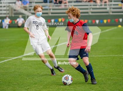 Thumbnail 2 in Pine Lake Preparatory vs. Franklin Academy (1 of 3 - NCHSAA 1A Final - the Game - Regulation) photogallery.