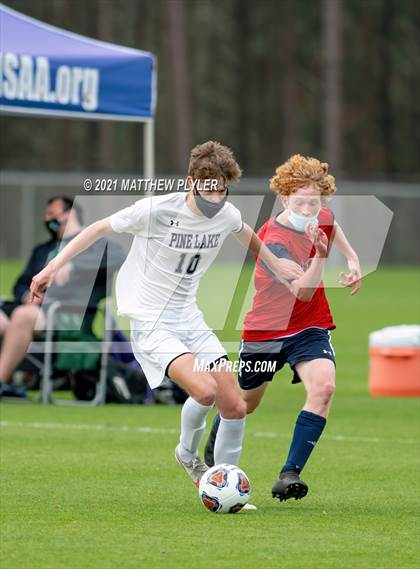 Thumbnail 1 in Pine Lake Preparatory vs. Franklin Academy (1 of 3 - NCHSAA 1A Final - the Game - Regulation) photogallery.