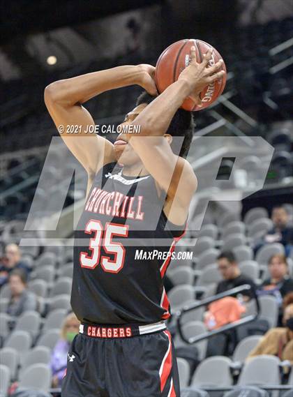 Thumbnail 2 in Churchill vs Warren (Spurs High School Showcase) photogallery.