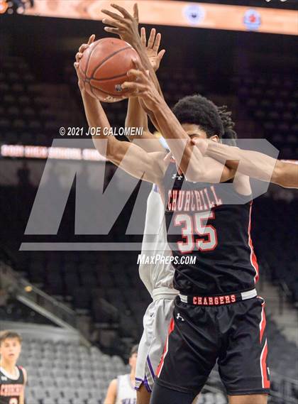 Thumbnail 2 in Churchill vs Warren (Spurs High School Showcase) photogallery.