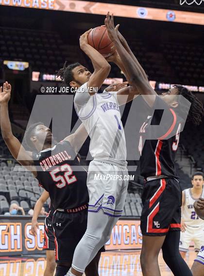 Thumbnail 1 in Churchill vs Warren (Spurs High School Showcase) photogallery.
