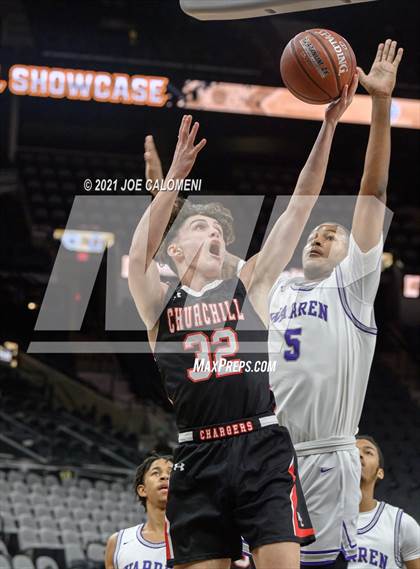 Thumbnail 3 in Churchill vs Warren (Spurs High School Showcase) photogallery.